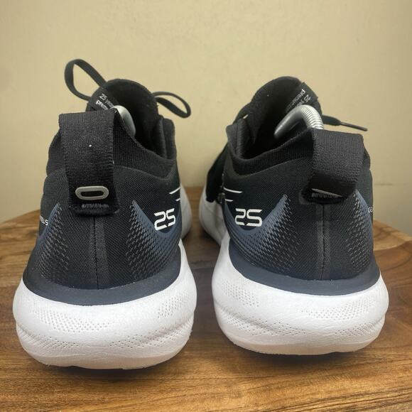 ASICS Gel Nimbus25 Black Pure Silver Womens Black Size 11 Running Shoes 1012B356 - Picture 3 of 13